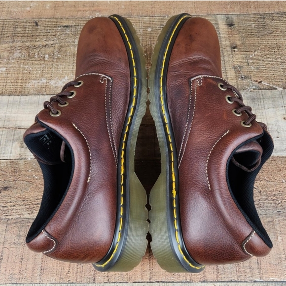 Dr Martens Boston Men Sz 13 M Air Wair Brown Leather Oxford Shoes Low Classic - Picture 9 of 9